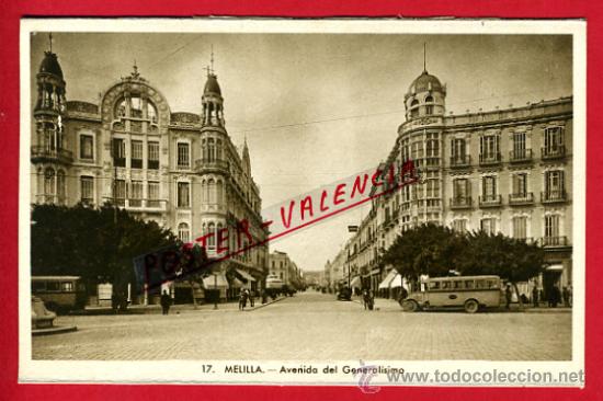 Postales: POSTAL, MELILLA, AVENIDA DEL GENERALISIMO,   P70126 - Foto 1