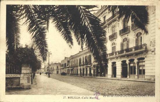 Postales: MELILLA.- CALLE MARINA - Foto 1