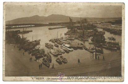 Postales: Melilla. Un aspecto del Muelle. 1943 - Foto 1