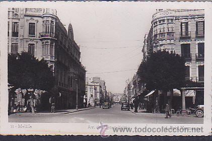 Postales: POSTAL MELILLA AV. DEL GENERALISIMO - Foto 1