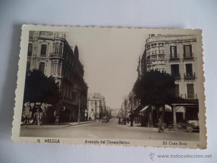 Postales: Postal de Melilla.- Avenida del Generalisimo - Foto 1