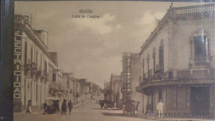 Postales: POSTAL DE MELILLA, CALLE DE CASTELAR - Foto 1