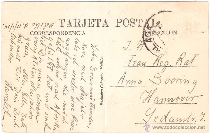 Postales: Melilla Parque hern&aacute;ndez 1924 - Foto 2