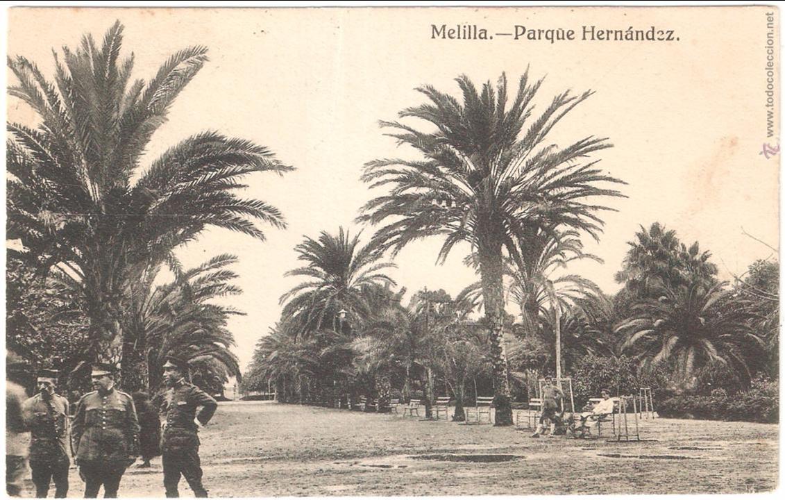 Postales: Melilla Parque hern&aacute;ndez 1924 - Foto 1