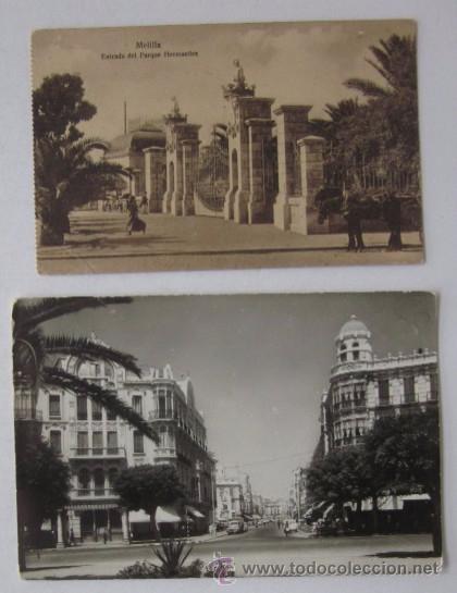 Postales: DOS ANTIGUAS POSTALES DE MELILLA - Foto 1