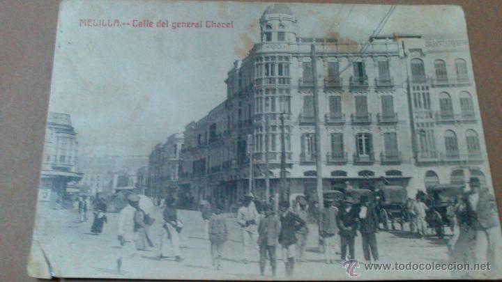 Postales: MELILLA, CALLE DEL GENERAL CHACEL - Foto 1