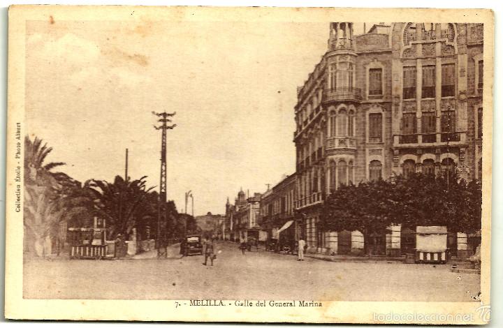 Postales: POSTAL DE MELILLA (CALLE DEL GENERAL MARINA) - Foto 1