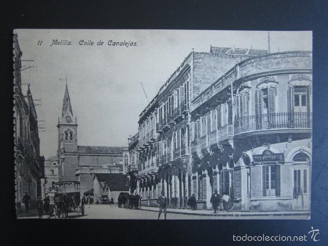 Postales: POSTAL MELILLA. CALLE DE CANALEJAS. - Foto 1