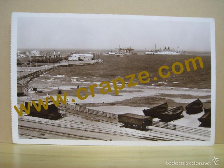 Postales: TANGER: FERRY Y PUERTO - LUBRUN - POSTAL ORIGINAL - Foto 1