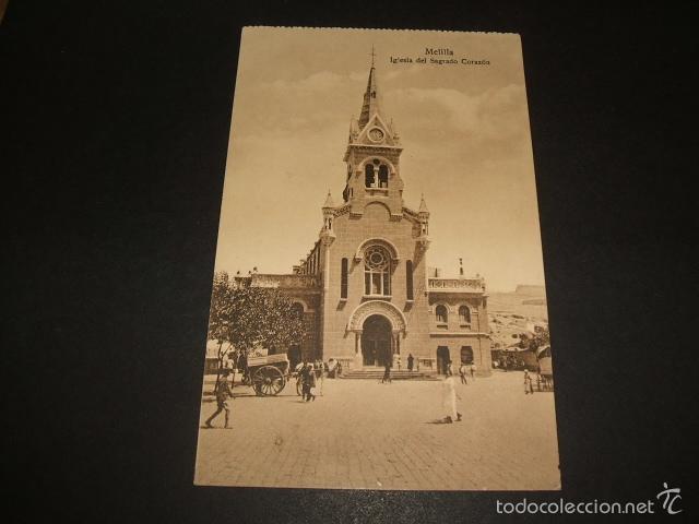 Postales: MELILLA IGLESIA DEL SAGRADO CORAZON - Foto 1