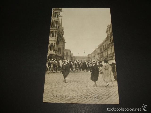 Postales: MELILLA CALLE ALFONSO XIII - Foto 1