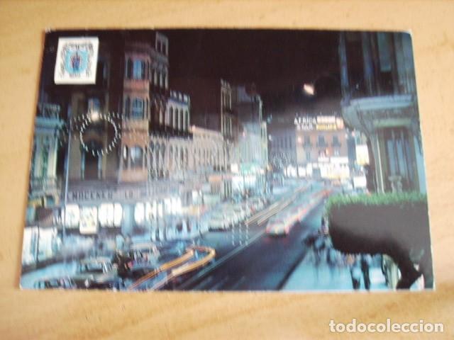 Postales: MELILLA  -- AVENIDA DEL GENERALISIMO NOCTURNA - Foto 1