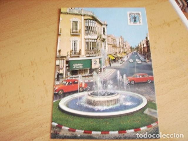 Postales: MELILLA  --  FUENTE LUMINOSA Y AVD.DEL GENERALISIMO - Foto 1
