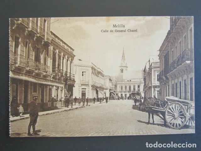 Postales: POSTAL MELILLA. CALLE DE GENERAL CHACEL. - Foto 1