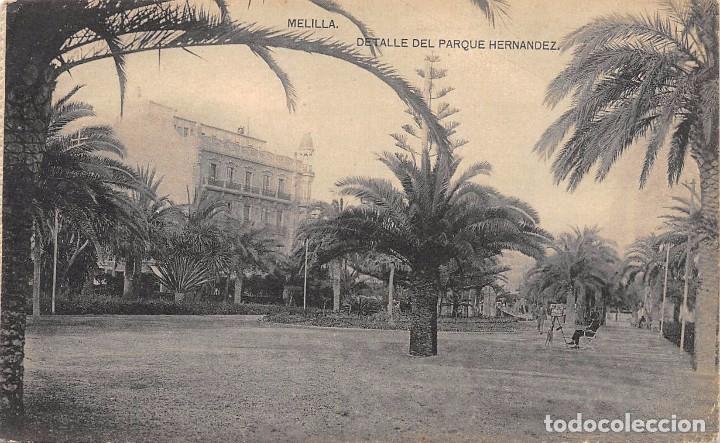 Postales: MELILLA.- DETALLE DEL PARQUE HERN&Aacute;NDEZ - Foto 1