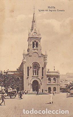 Postales: POSTAL MELILLA IGLESIA DEL SAGRADO CORAZON - Foto 1