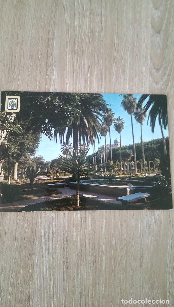 Postales: POSTAL &laquo;PARQUE DE HERN&Aacute;NDEZ. MELILLA&raquo;. MANUSCRITA. - Foto 1