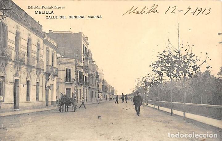 Postales: MELILLA.- CALLE DEL GENERAL MARINA - Foto 1