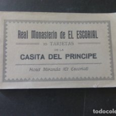 Postales: EL ESCORIAL MADRID CASITA DEL PRINCIPE CUADERNO 10 POSTALES COMPLETO