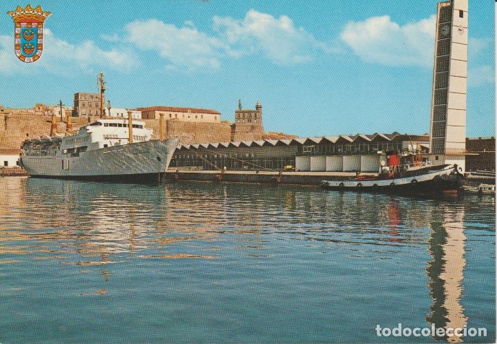 Postales: (40) MELILLA. ESTACION MARITIMA. BARCO ... SIN CIRCULAR - Foto 1