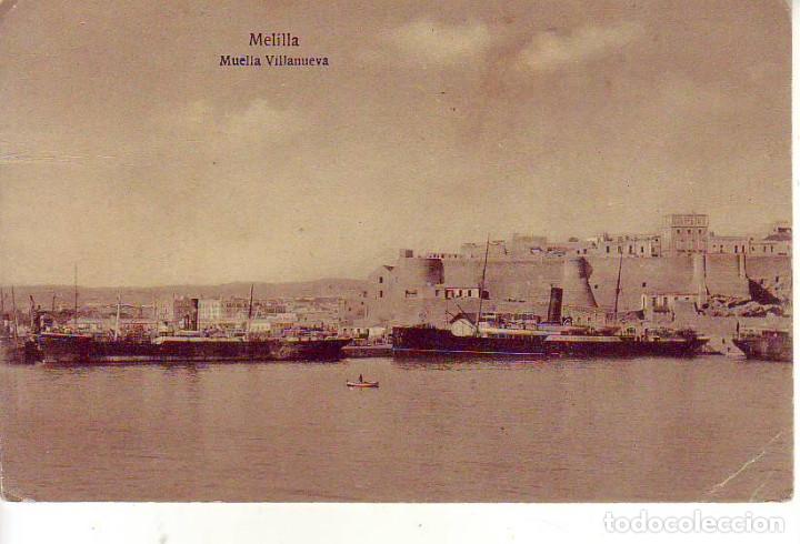Postales: MELILLA MUELLE VILLANUEVA - Foto 1