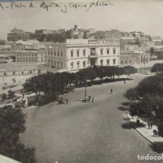 Postales: MELILLA-PLAZA DE ESPAÑA Y CASINO MILITAR-POSTAL FOTOGRAFICA ANTIGUA-(66.709). Lote 191738071