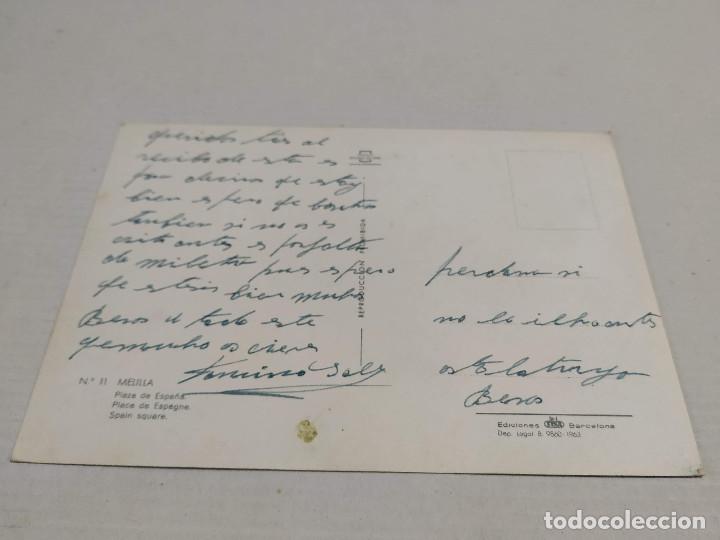 Postales: POSTAL MELILLA - PLAZA DE ESPA&Ntilde;A - Foto 2