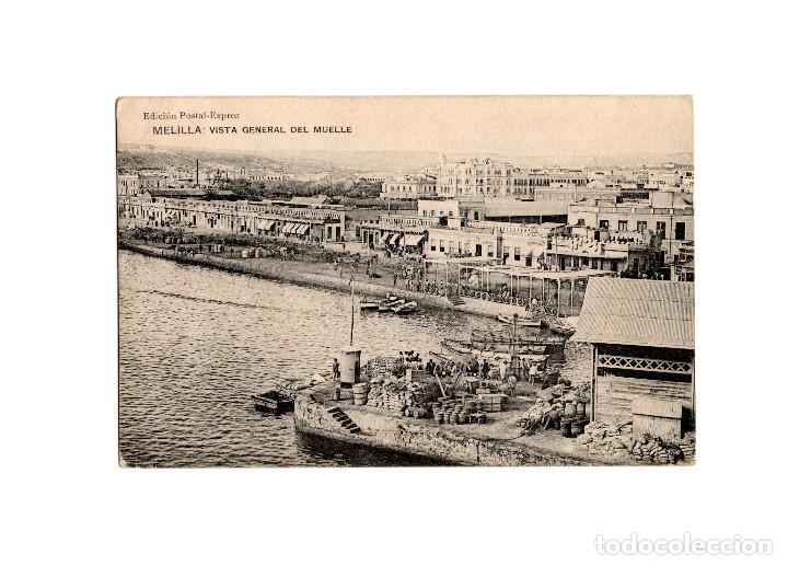 Postales: MELILLA.- VISTA GENERAL DEL MUELLE. - Foto 1