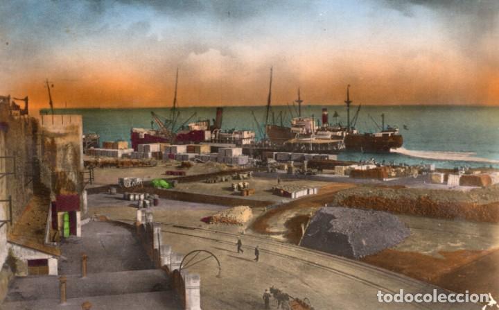 Postales: melilla. 9 muelle. coloreada. albert - Foto 1
