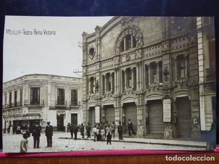 Postcards: MELILLA.TEATRO REINA VICTORIA.POSTAL EXPR&Eacute;S.M. VILA.