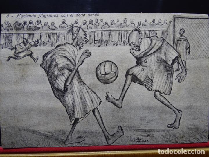 Postcards: HACIENDO FILIGRANAS CON EL DEDO GORDO.8.BOIX HERMANOS.MELILLA.