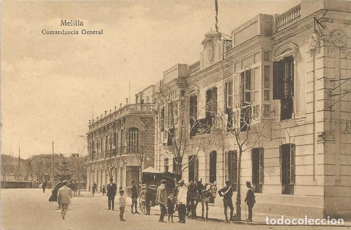 Postales: MELILLA - COMANDANCIA GENERAL. edici&oacute;n M. V. Postal expres. - Foto 1