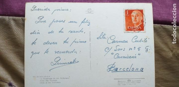 Postales: MELILLA-V43-CIRCULADA-LA ENSENADA DE LOS GALAPAGOS - Foto 2