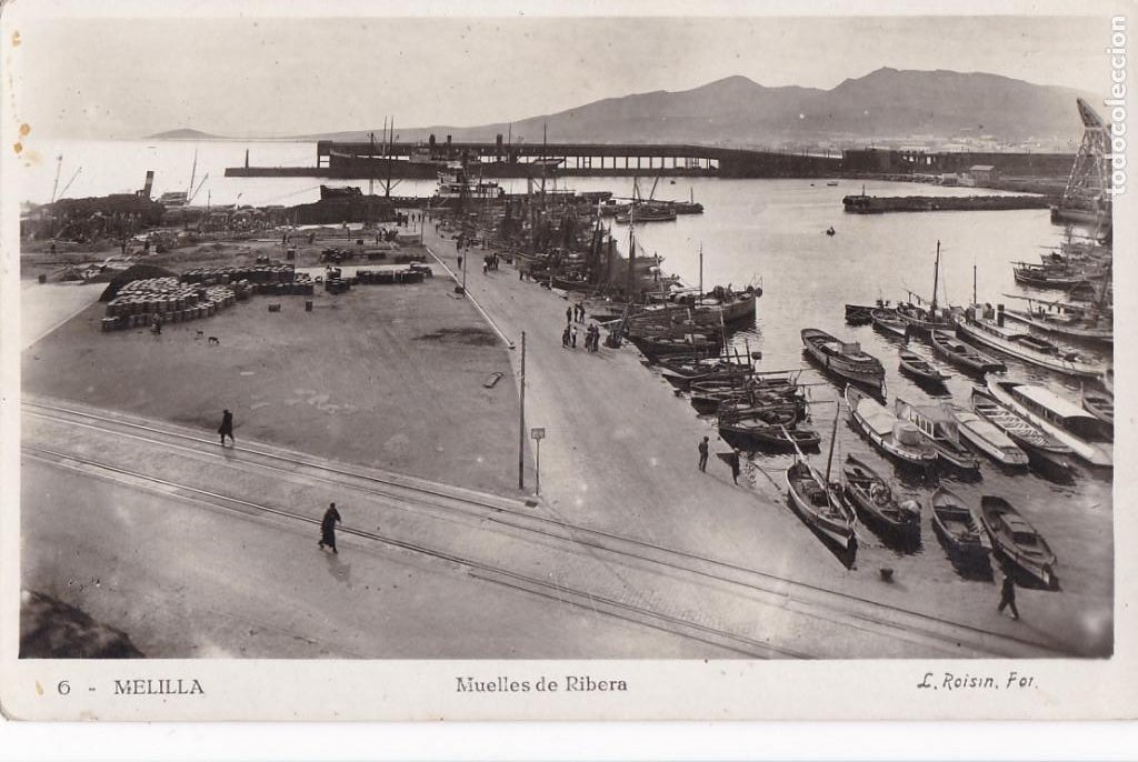 MELILLA, MUELLES DE RIBERA. ED. FOTO ROISIN Nº 6. FOTOGRAFICA SIN CIRCULAR (Postales - España - Melilla Antigua (hasta 1939))