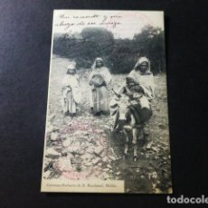 Postales: MELILLA TIPOS MOROS COLECCION DE D. BENCHIMOL FRANQUICIA TROPAS INDIGENAS 1911. Lote 299587443