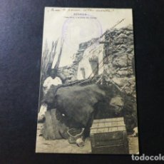 Postales: MELILLA CASA MORA A LA FALDA DEL GURUGÚ FRANQUICIA TROPAS INDIGENAS 1910. Lote 299587748