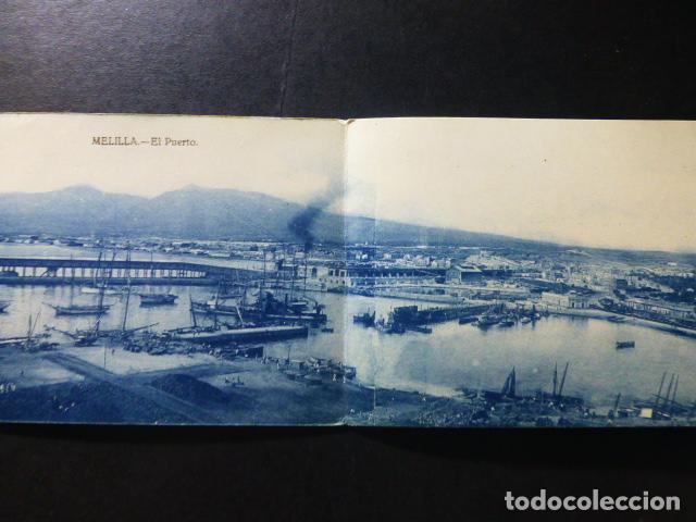 Postales: MELILLA EL PUERTO POSTAL DOBLE - Foto 1