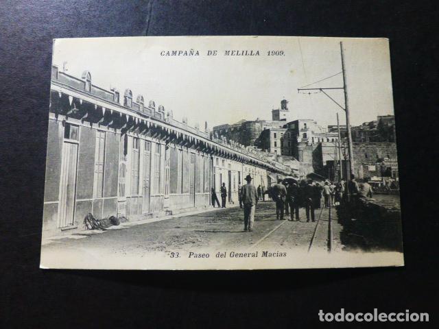 Postales: MELILLA PASEO DEL GENERAL MACIAS - Foto 1