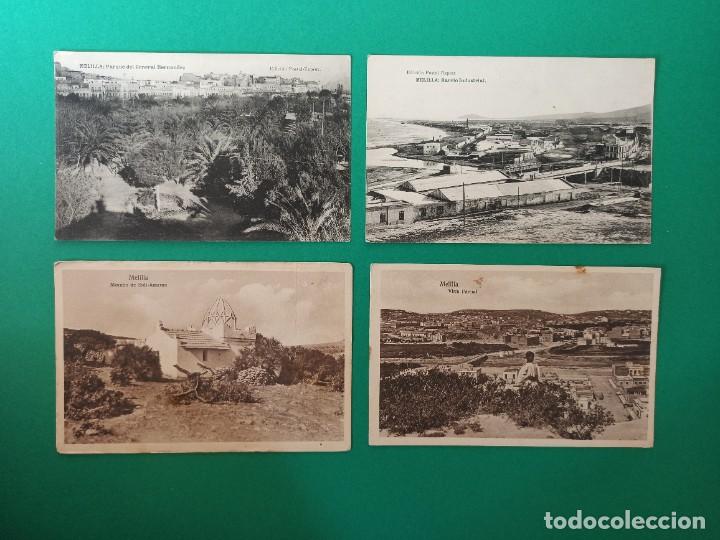 Postales: 4 Originales y antiguas postales de Melilla. - Foto 1