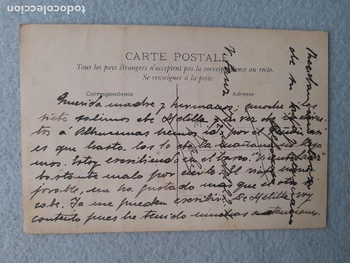 Postales: Melilla. Tipos Populares. Escrita - Foto 2