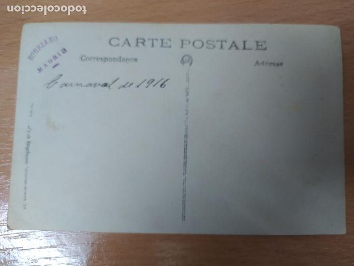 Postales: ANTIGUA POSTAL CARNAVAL MADRID A&Ntilde;O 1916 - Foto 2