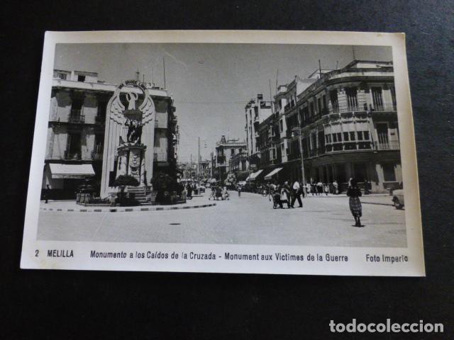 Postales: MELILLA MONUMENTO A LOS CAIDOS DE LA CRUZADA - Foto 1