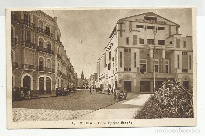 Postales: postal calle ejercito espa&ntilde;ol melilla nueva - Foto 1