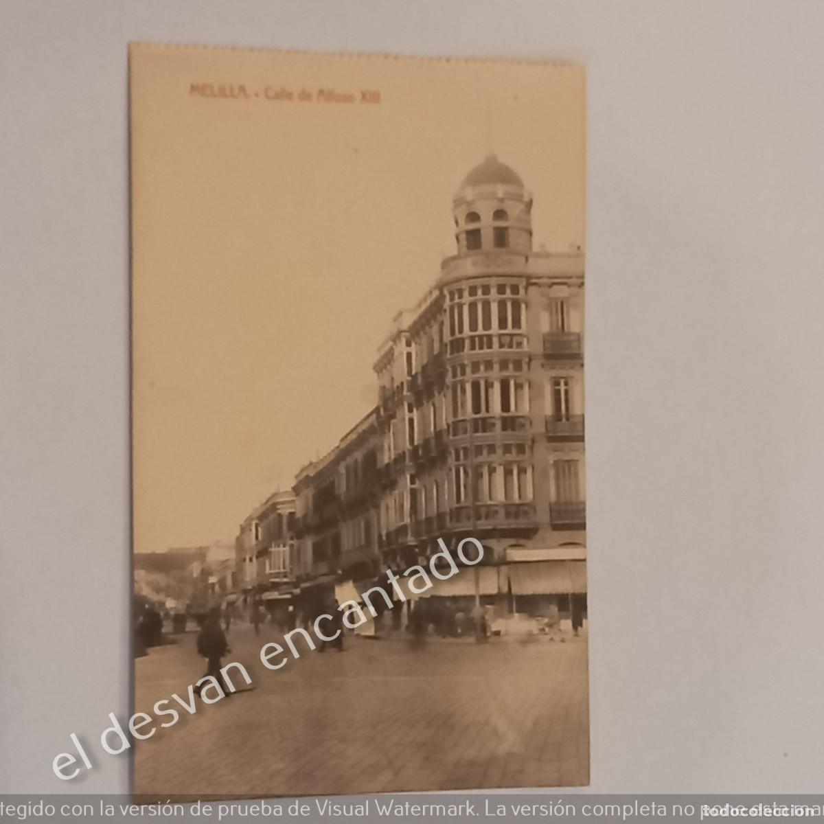 Postales: MELILLA. Calle de Alfonso XIII - Foto 1