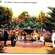 Postales: MELILLA - VISTA DE UN INTERIOR DEL PARQUE - SIN EDITOR