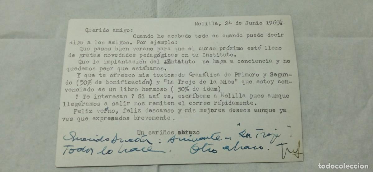 Postales: POSTAL DE MELILLA 1965 CIRCULADA - Foto 2