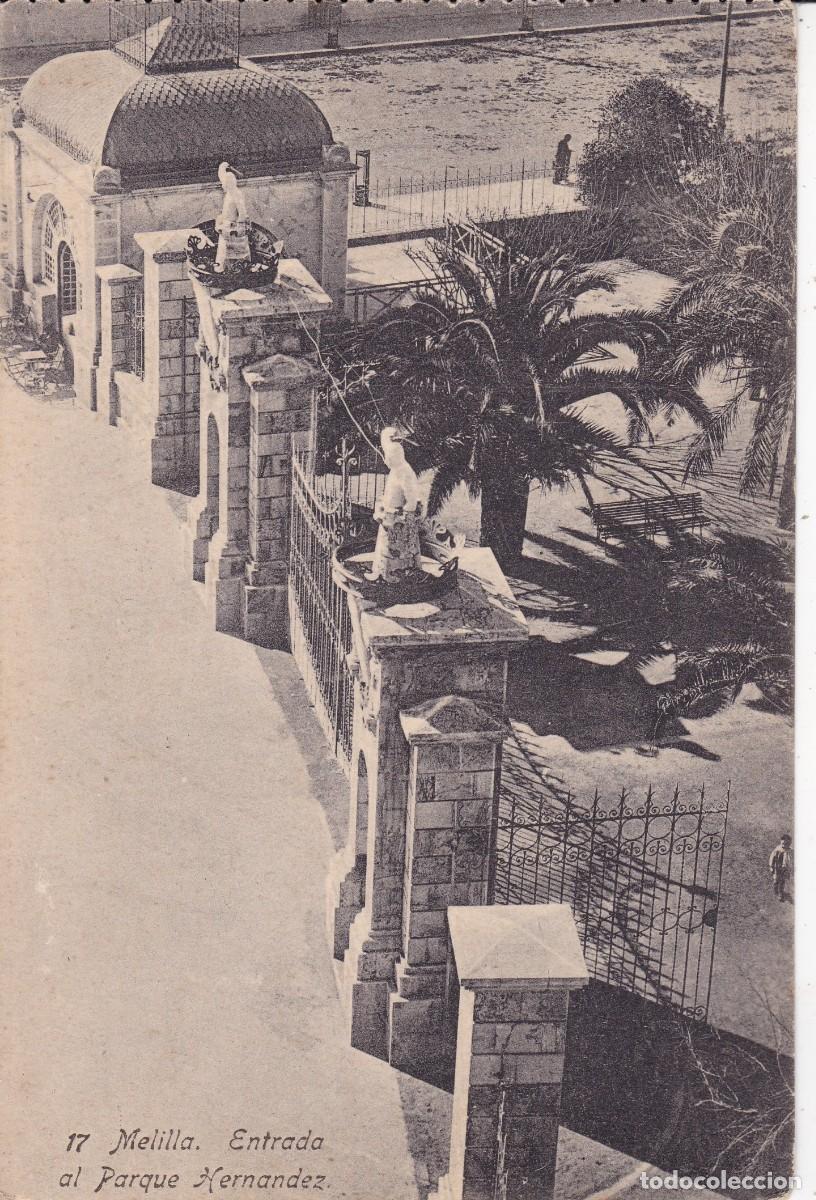 Postales: 17 Melilla entrada al parque Hern&aacute;ndez sin circular - Foto 1
