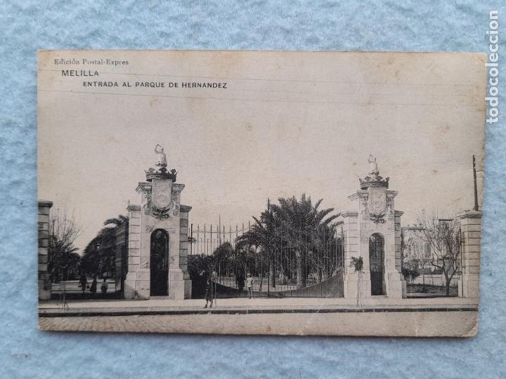 Postales: Melilla. Entrada al parque de Hern&aacute;ndez. - Foto 1