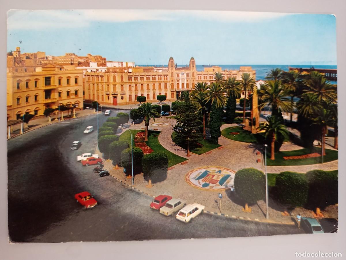 Postales: Melilla. Plaza de Espa&ntilde;a. Circulada en 1972 - Foto 1