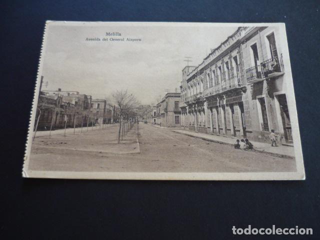 Postales: MELILLA AVENIDA DEL GENERAL AIZPURU - Foto 1